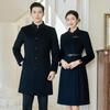 Tromaan Unisex New Chinese Style Mid-Length Wool Coat