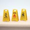 Dollhouse, Be Careful of Slippery Floors, Warning Signs, On-site Construction of Scene Models, Shooting of Small Ornaments