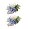 2pcs Elegant Wrist Flowers for Girls' Wedding Accessories Bridesmaids Wristbands In Classical Color Optional