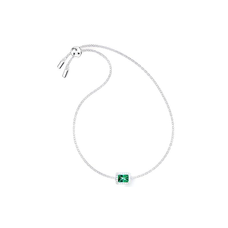 Swarovski Angelic Rectangular Bracelet Women's Green 5559836