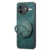 Etui na telefon Xiaomi Poco F7 Pro 5G/Xiaomi Redmi K80 5G z obrotową podpórką, skórzany pokrowiec na tył w stylu retro, redukcja stresu