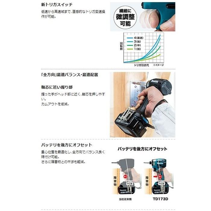 Makita Impact Driver TD173DZB (Black) 18V - Bare Tool