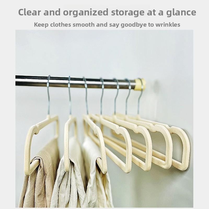 Modern Velvet Pants Hangers Set With Space Saving Design For Closet Organization