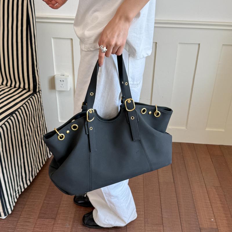 Borsa da Lavoro, Borsa a Shopper dallo Stile Rilassato, Semplice Borsa a Tracolla con Cinturino