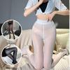 Elegant Black Silky Horse Oil Pantyhose – Women's Shiny Aurora Tights