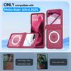 For Motorola Razr Ultra 2025 / Razr Ultra 2026 Magnetic Power,Slim Design,Screen Protector,Hinge Protection,Matte Shockproof Phone Case-Rose Red