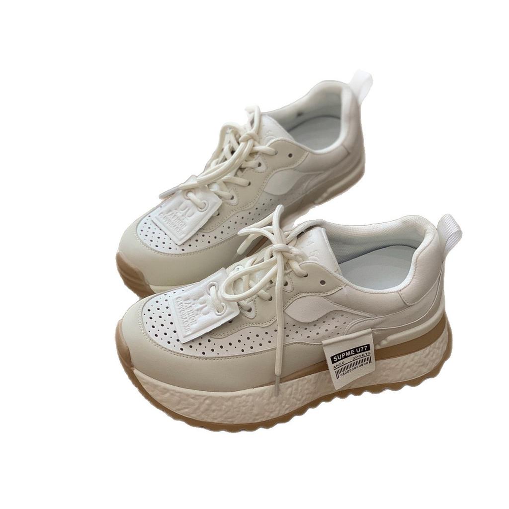 Inner heightening dad shoes women's 2025 autumn new lightweight thick-soled mesh breathable versatile casual sports Forrest Gump shoes