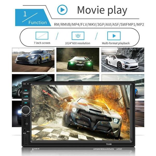 Car Multimedia Player  Audio Stereo Radio 7" HD MP5 Touch Screen Digital Display