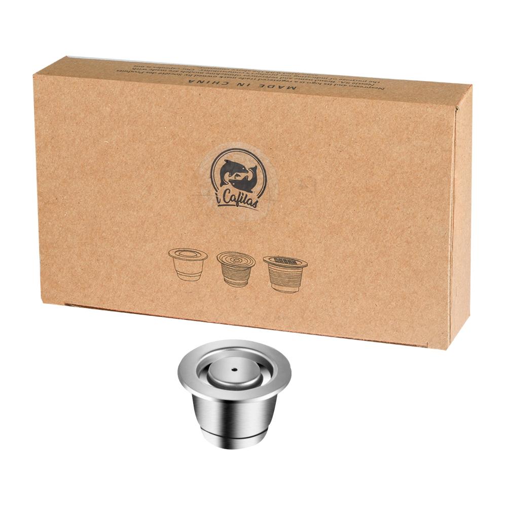 

Reusable Coffee Capsule with New Upgrade Eco Friendly Packing Box For Nespresso Maker Refillable Filter Pod Coffee Accessories