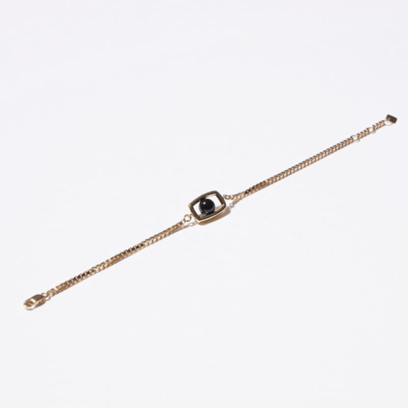 BONAFIDE JEWELRY Bracelet Rectangle OVNI Onyx (Or)