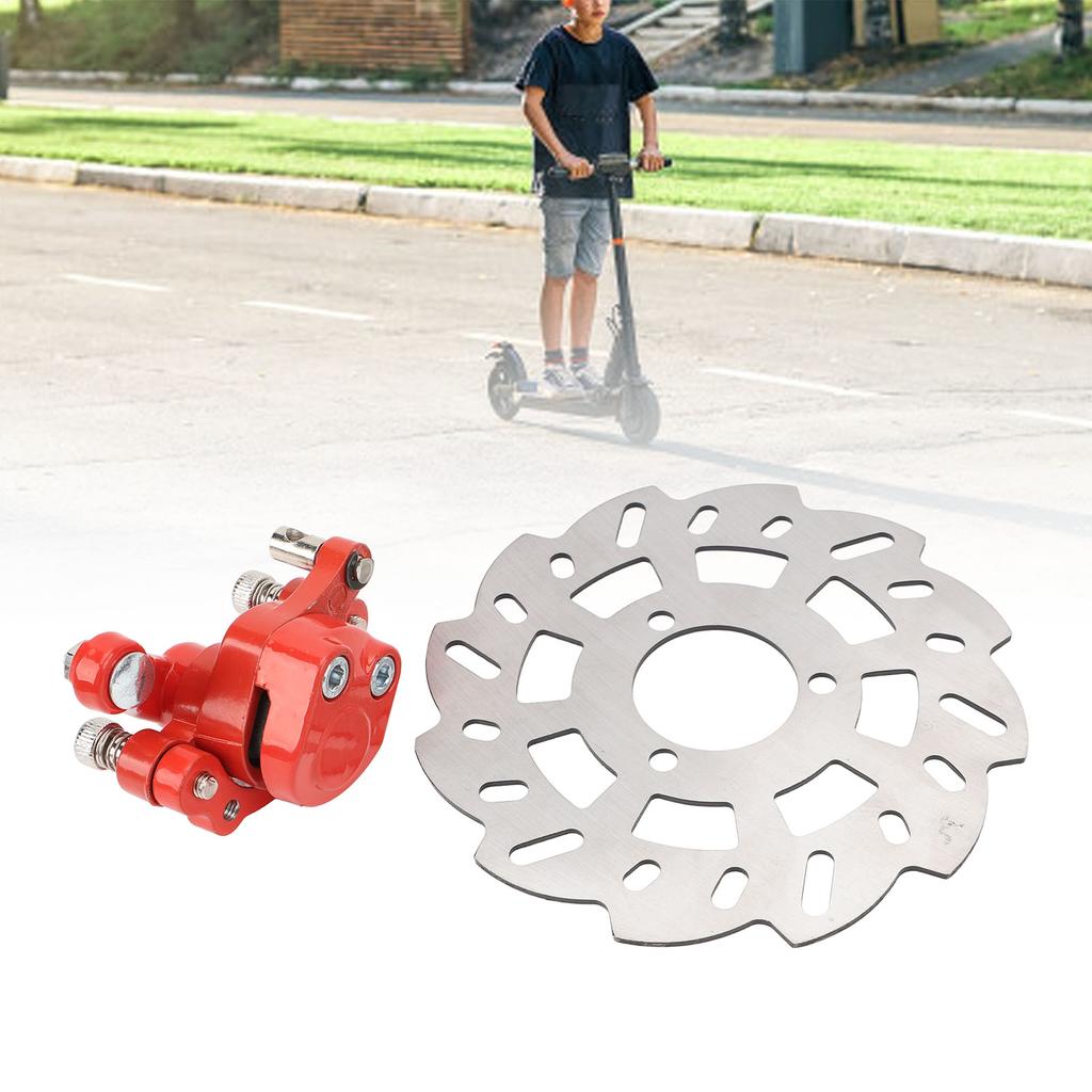 Electric Scooter Disc Brake Caliper Set Stainless Steel Electric Scooter Front and Rear Wheel Brake