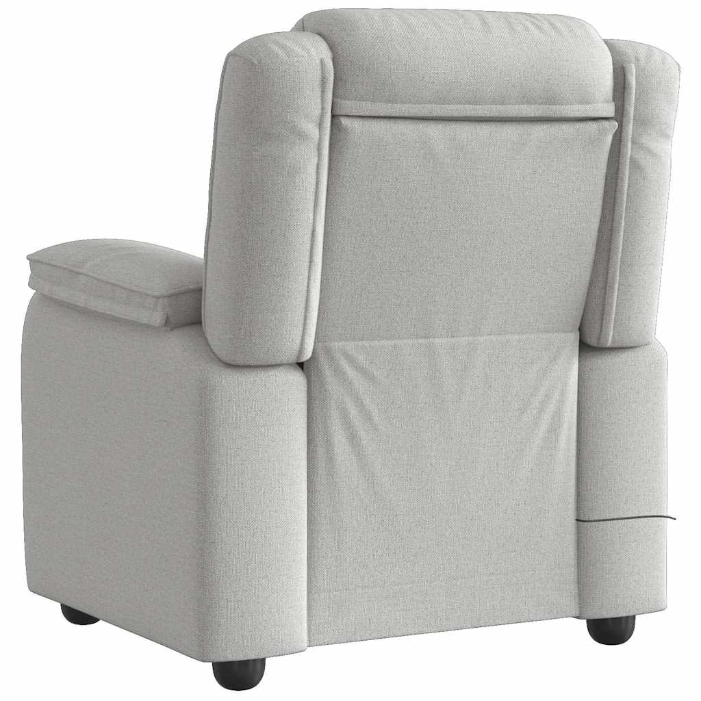 Massage Chair Cloud Gray Fabric