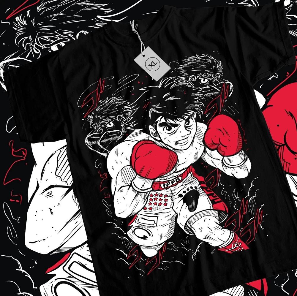 Hajime No Ippo Tshirt Kamogawa Boxing Gym Ippo Makunouchi Kbg Sport Shirt Black S