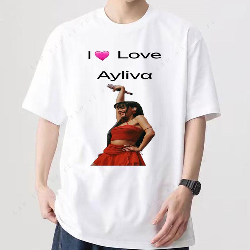 

Playeras Ayliva Tour Concert 2025 Graphic TShirt Popular Shirt Polyester Short Sleeve Casual Loose Creativity Tee 4XL