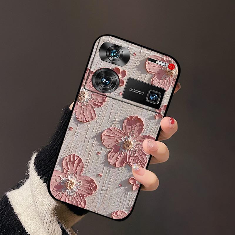For nubia Z60 Ultra Cover Flower TPU Silicon Back Soft Case Funda For ZTE nubia Z60 Ultra Bumper Coque Z60Ultra Z 60 Ultra