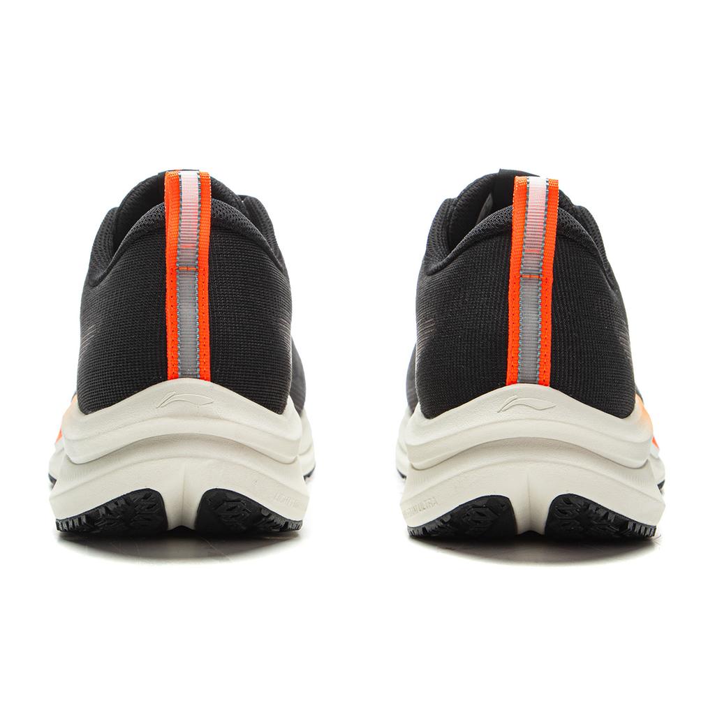 New LINING Red Hare 8 Running Shoes Men's Low top Black/Neon Bright Orange ARPV001-23
