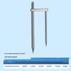 Universal 12mm Solid Stainless Steel Fishing Umbrella Ground Stake Accessory