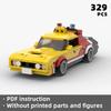 Classic Mad Movie Interceptor Bricks Film Modified Car Blocks War Speed Moc Sports Race Fans Gift Present Product