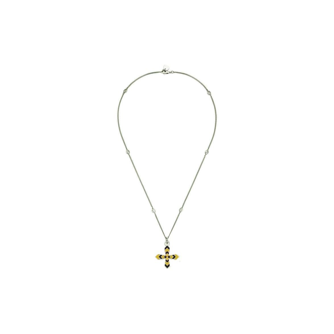 Gucci Fashion Casual Logo 925 Silver Necklace Women necklace Yellow 703652JAABH8490 Yellow,F