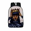Afro-Afrikanische Schönheit Schwarze Prinzessin Wasserdichter Schulrucksack Mit Verstellbaren Schultergurten