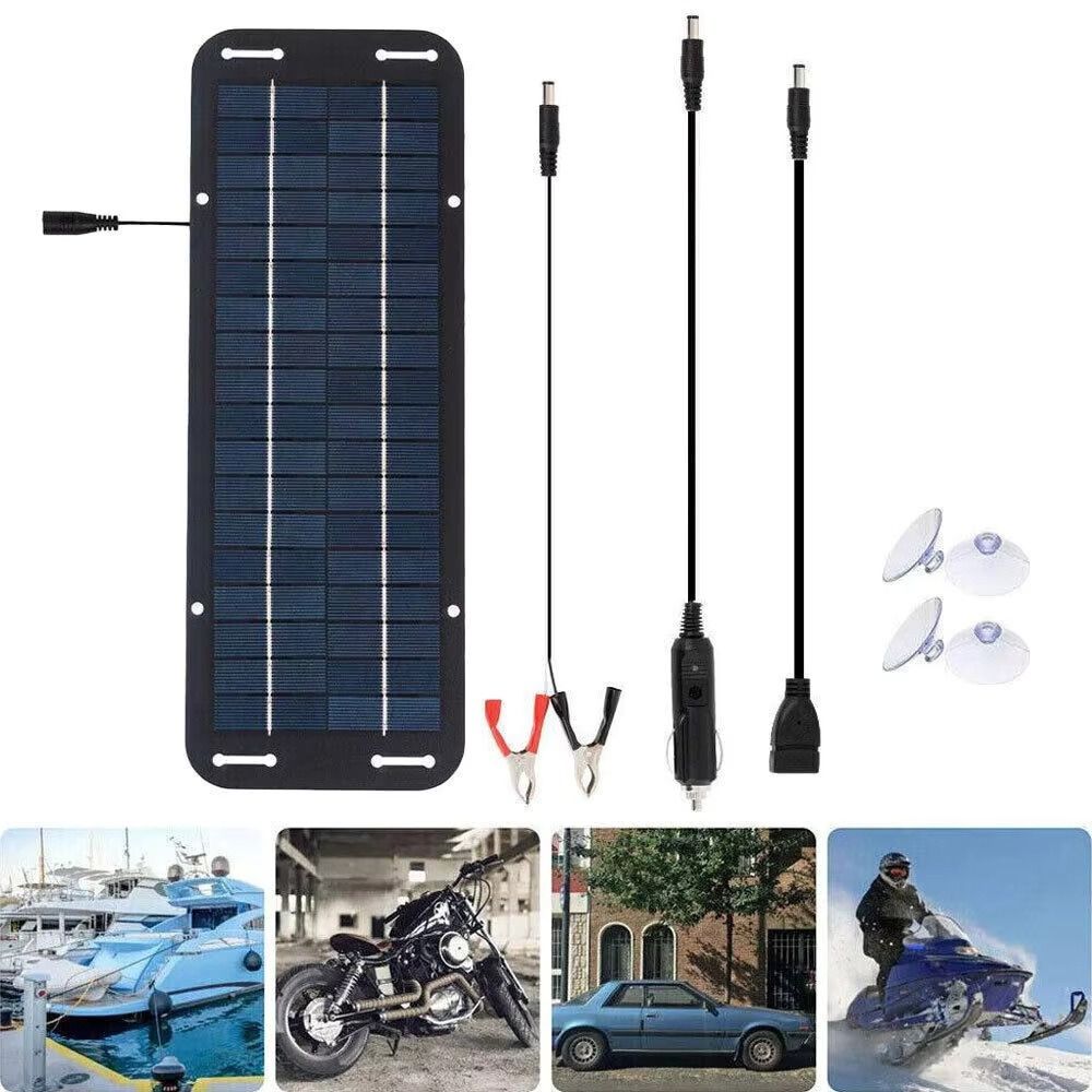 IP65 Waterproof Solar Panel Kit 30W Power Solar Trickle Charger Vehicle Battery