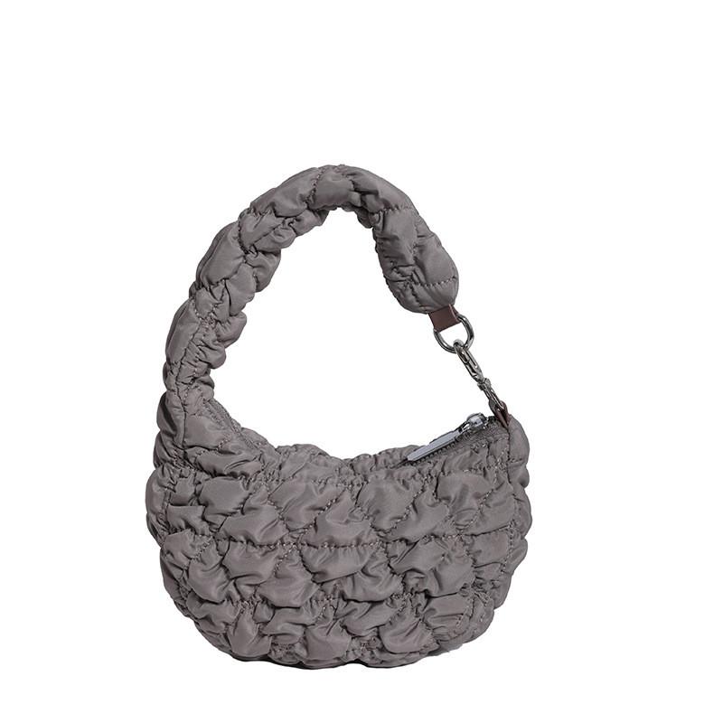 IELGY Cloud Bag Pleated Soft Down Bag Nylon Handbag