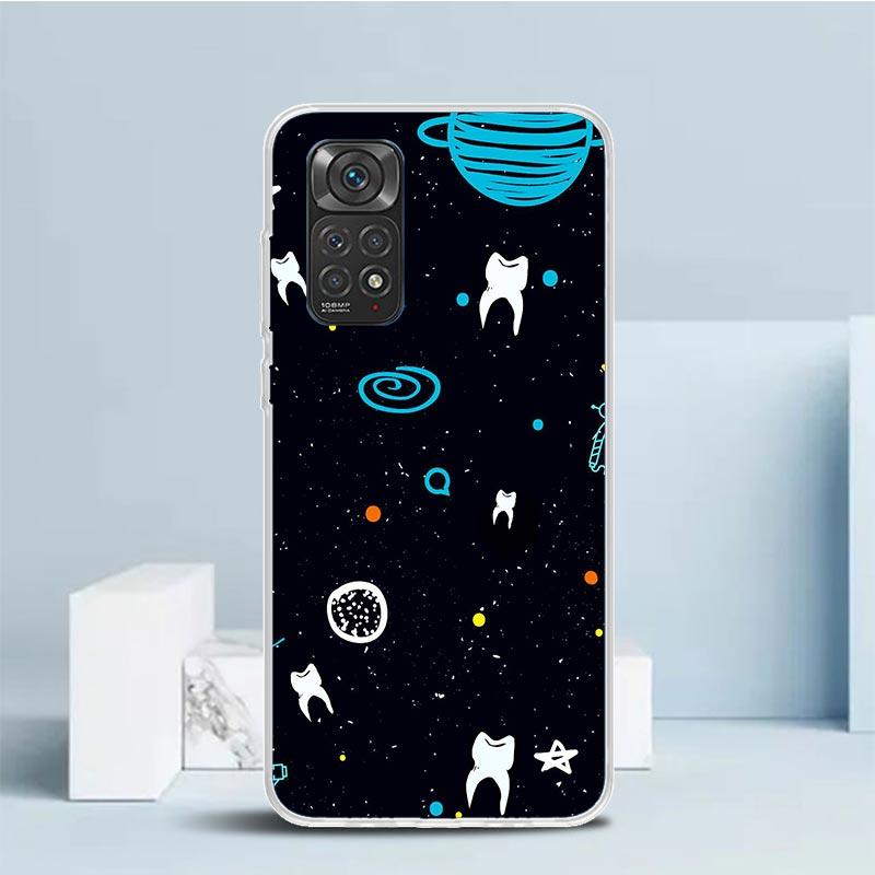 Wisdom Teeth Dentist Tooth Phone Case For Xiaomi Redmi Note 15 14 14S 13 12S 12 Pro Plus 11S 11 11T 11E 10S 10 + Soft TPU Back C