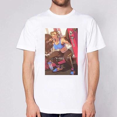 Street Fighter Chun Li Print T-Shirt Mode Street Style Unisex Frauen Lustiges T-Shirt Kurzarm Sommer Tops Harajuku Streetwear