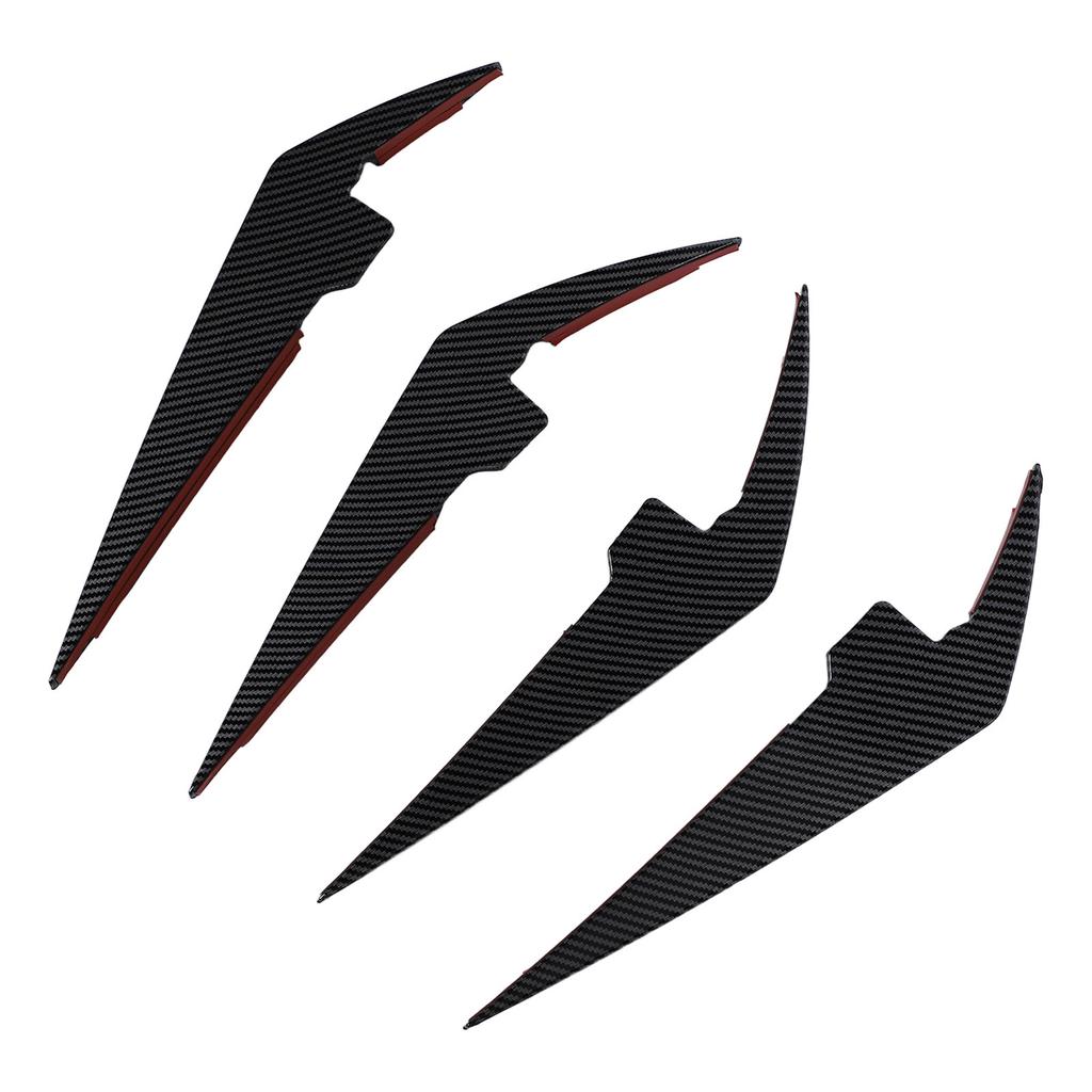 4PCS Front Bumper Side Canards Splitter Fins Car Body Decoration for 3 Series 0 1 LCI M Sport 2023+