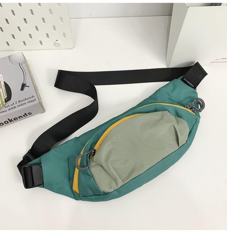 Outdoor Commuting Men'S Durable And Lightweight Fanny Pack, Daily Leisure Waterproof Material, Sports Breathable Hanging Bag, Cycling And Running