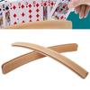 2pcs Professional Wood Playing Card Poker Cards Holder Tray Rack for Children Elderly