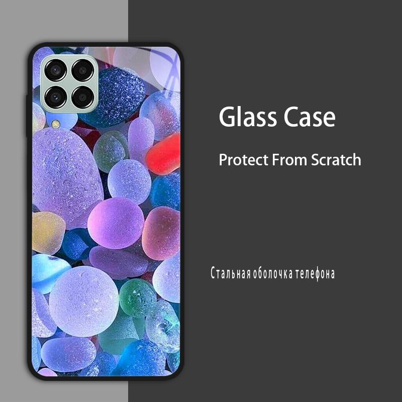 M53 5G Case For Samsung Galaxy M53 Case for Samsung M33 Tmepered Glass Case Fundas For Galaxy M23 A12 M12 A22 5G F23 Phone Cases