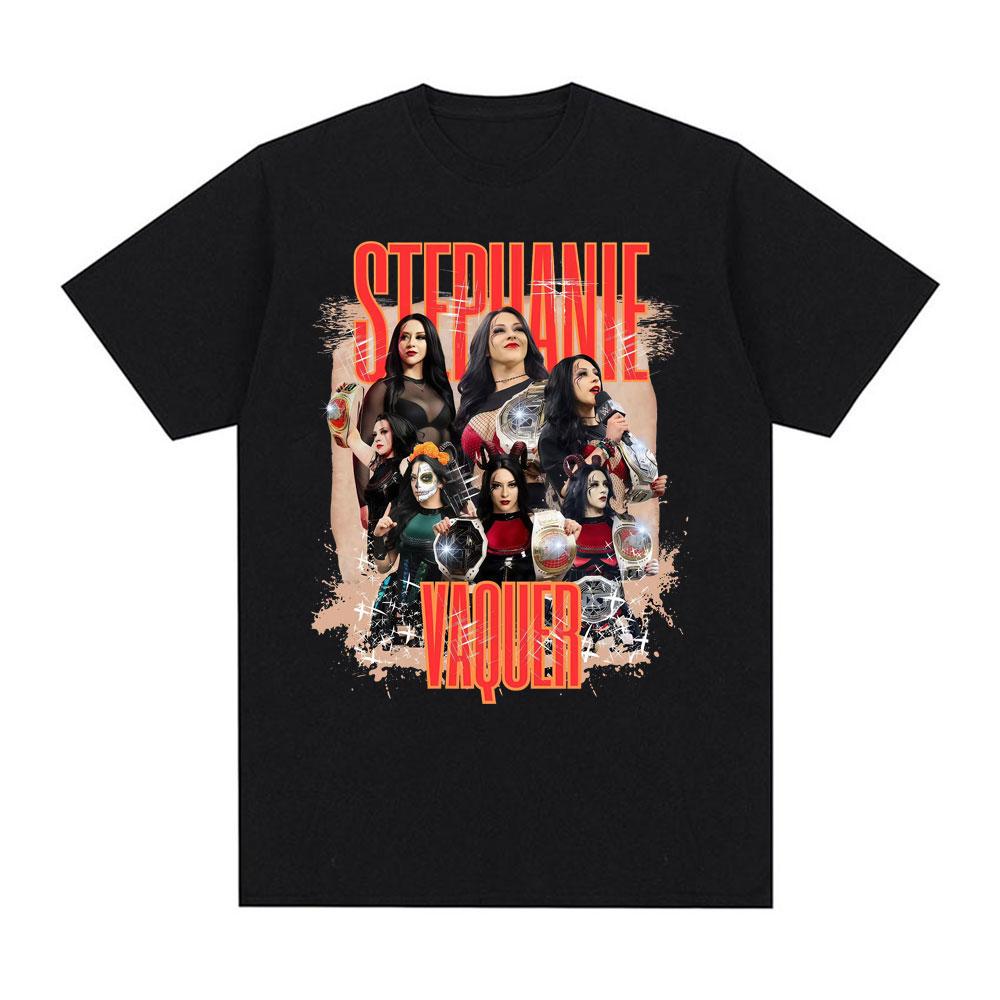 

2025 New Style Stephanie Vaquer Printed T-shirts Men s Women s Clothing Fashion Vintage T Shirt High Quality 100% Cotton T-sh... S разноцветный