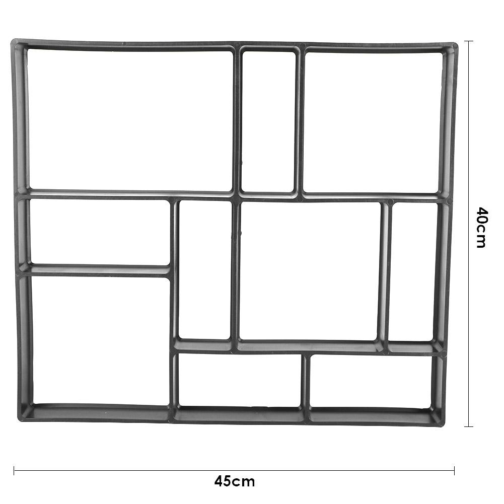 DIY Path Maker Paver Molds Stone Brick Concrete Mold Concrete Cement Walk Garden Path Paving Paver Reusable Patio Pavement Molds