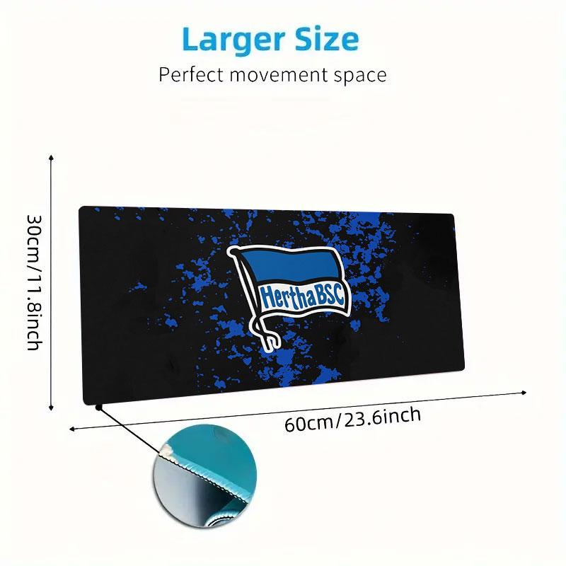 Hertha BSC Large Size Mouse Pad Large Gaming Table Cushion Non-slip Laptop Tablet Big Mousepad XXL Mat Mini PC Playmat With Lock edge