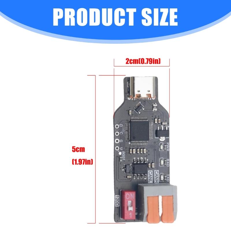 USB CAN Schnittstellen-Wandler-Adapter CANABLE Transceiver Debugger Schnelle Datenübertragung PCAN Kompatibilität