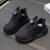Autumn Kids Boys Girls Sport Shoes with Twist Lock, High Quality White Sneakers