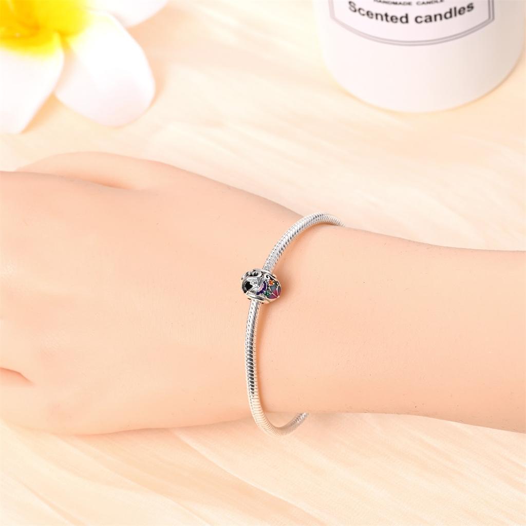 Original Copper Charms Luxury Colorful Flower Fairy Beads Fit Bracelet Diy Women Making Delicate Gift Jewelry