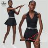 Alo Golf Pleated Skirt & Sleeveless High-End Yoga Tank Top Set - Women's Summer Clothing
