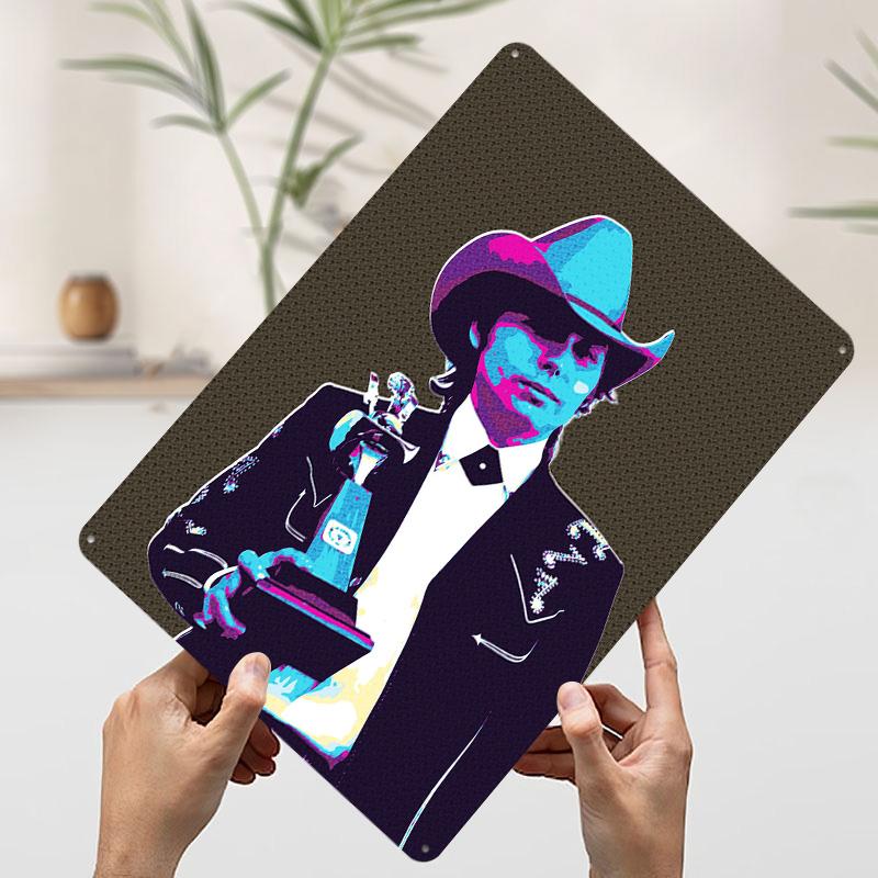 

Country Music Star Award Tinplate Poster Customized Wall Art Vintage Retro Metal Signs for Aesthetic Decoration Room Coffee Bar 7.9x11.8In(20x30cm)