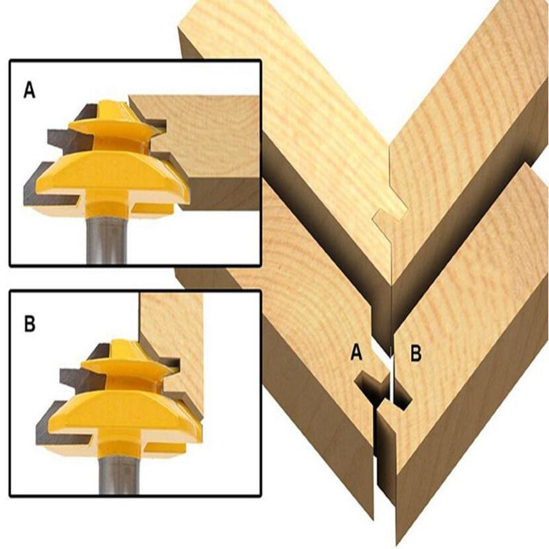 

Drillpro 45 блокировки Mitre маршрутизатор бит 1/2 '' штока 1/2 '' хвостовик Tenon Фрезы деревообрабатывающие | HNK