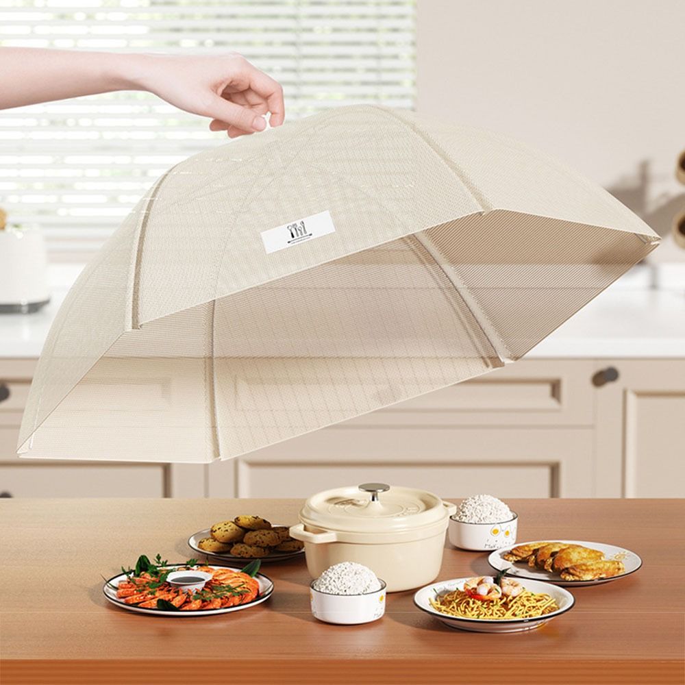 Breathable Mesh Dish Cover Washable Anti-fly Umbrella Tent High-quality Vegetable Umbrella Party