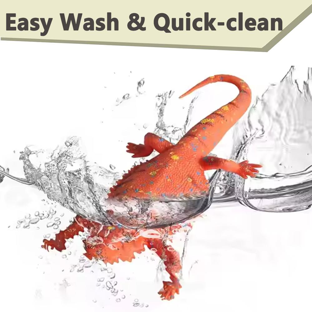 TPR Gerçekçi Kertenkele Oyuncak, Yüksek Kalite, Yumuşak Dayanıklı Yıkanabilir Ultra Detaylı Tasarım, Doğum Günü, Noel ve Okula Dönüş Hediyesi