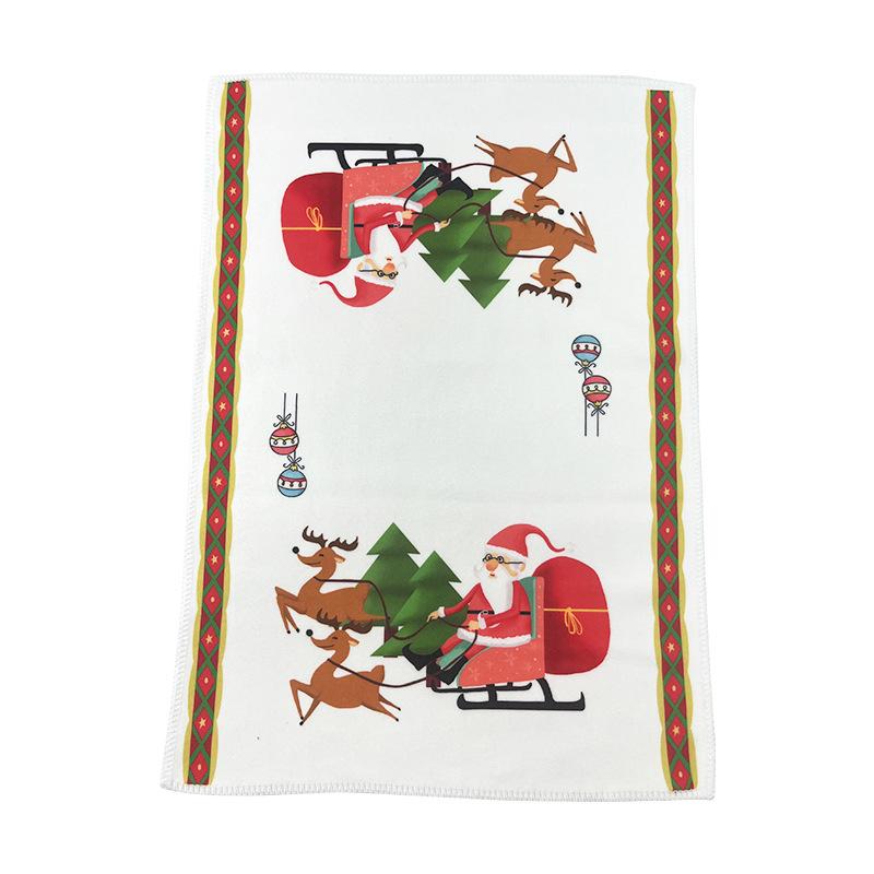 Microfiber Christmas Towel Printing Halloween Towel Kitchen Hand Towel To Print