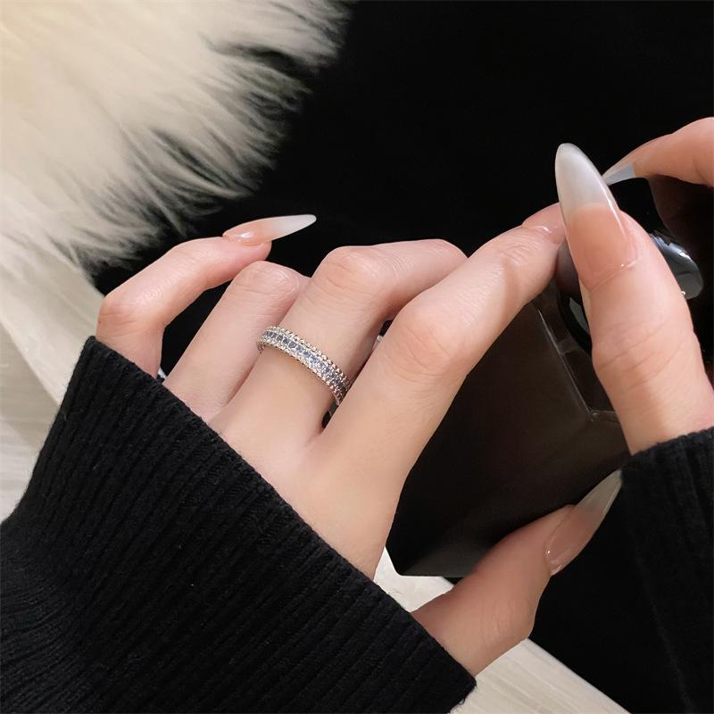 Delicate Plain Ring Series Open Ring For Women, Adjustable Niche Design, Cold Wind, Advanced Sense Index Finger Ring