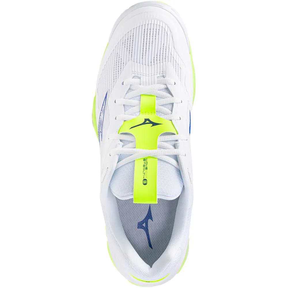 Mizuno Wave Stealth 6 Sneakers Textile/Synthetic White/Light Yellow/Dazzling Blue