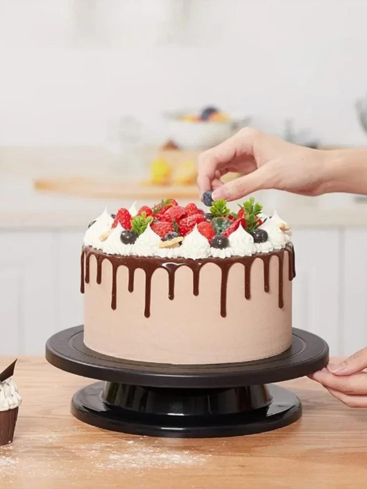 Drehteller Stereoskopische Malerei Gravur Töpferscheiben Drehender Kuchenständer DIY Form Küchenbackwerkzeuge