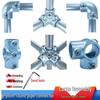 25mm Steel Pipe Fittings: Elbow, Tee, Four-way, Five-way Connectors, Guardrail Base Fasteners