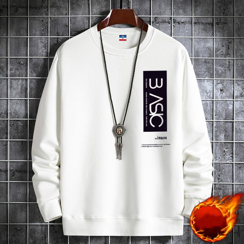 Modischer Herren-Sweatshirt mit Rundhalsausschnitt, schöner Druck, verdickendes warmes Sweatshirt