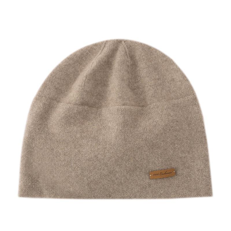 Unisex 100% Pure Cashmere Wool Knit Hat for Outdoor Warmth (Autumn/Winter Collection)